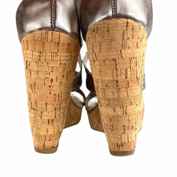 Banana Republic Metallic Cork Wedges - 9 - Picture 12 of 17